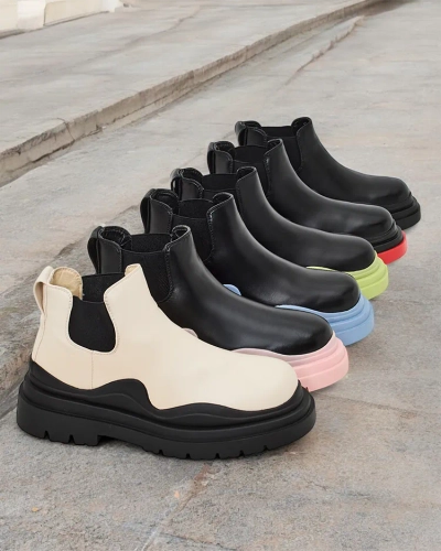 Royalfashion Bottes à enfiler pour femmes Derri