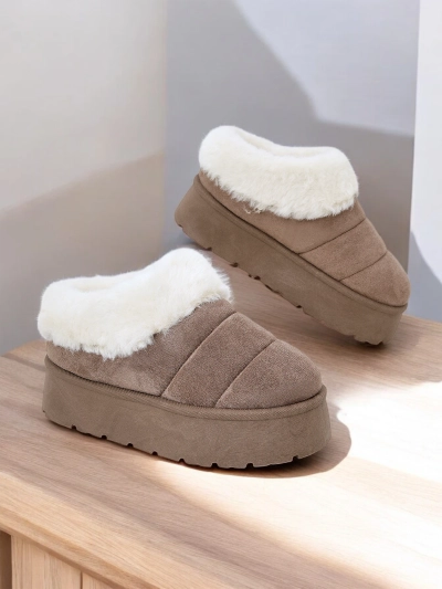 Royalfashion Bottines courtes pour femmes dans le style des bottes de neige Eliozi