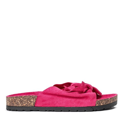 Chaussons fuchsia avec nœud Summer Blow - Footwear
