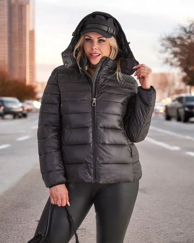 Royalfashion veste d'hiver matelassée pour femme