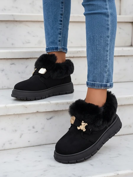 Royalfashion Bottes courtes pour femmes a'la bottes de neige Dobis