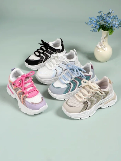 Royalfashion Baskets Sportives à Plateforme pour Femmes Angello
