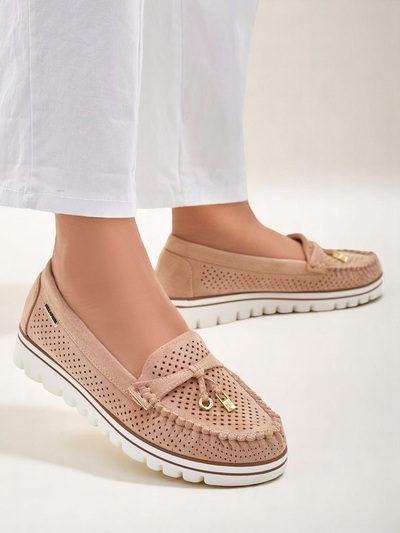 Royalfashion Mocassins perforés pour femmes Elissas