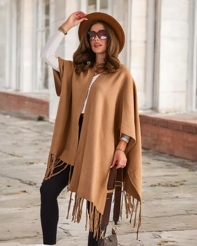 Royalfashion Poncho pour femme