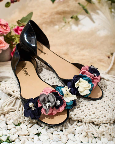 Royalfashion Ballerines en caoutchouc avec fleur Koddies