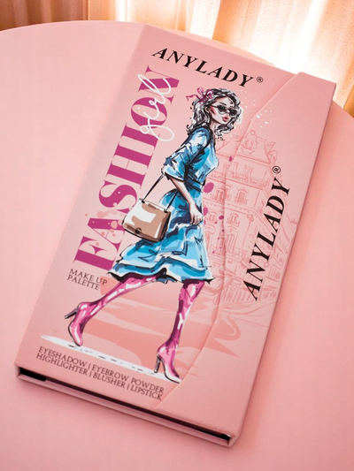 ANYLADY Palette de maquillage compacte - fards à paupières, contouring, lèvres 33 teintes