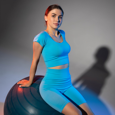 Ensemble de sport bleu pour femme - Vêtements