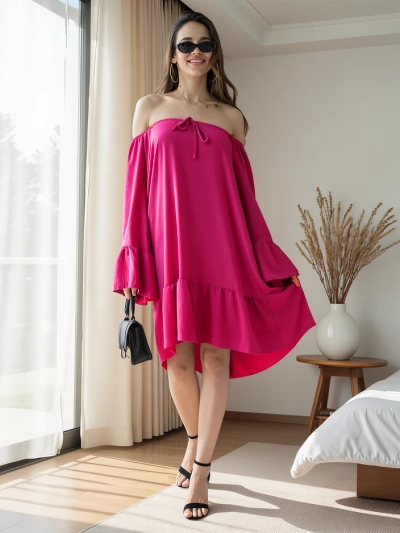 Robe Royalfashion pour femmes à la espagnole avec des volants taille oversize