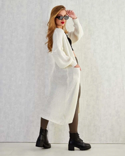 Royalfashion Pull couvre-lit tricoté pour femme