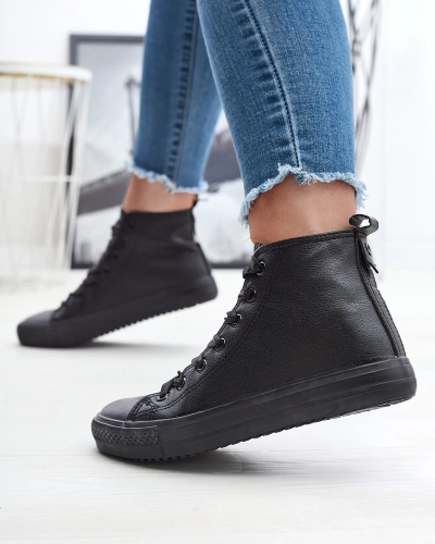 Black Baskets de sport pour femmes Macako- Footwear