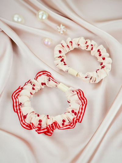 Royalfashion Lot de 2 élastiques à cheveux imprimés Duettia