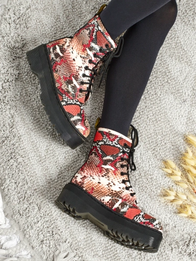 Bottines worker pour femmes avec gaufrage Isadore