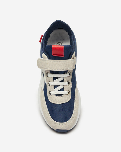 Chaussures de sport pour enfants en bleu marine-gris Kaxo- Footwear