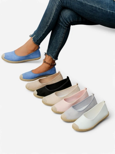 Espadrilles écologiques en suède pour femmes Royalfashion Aroles