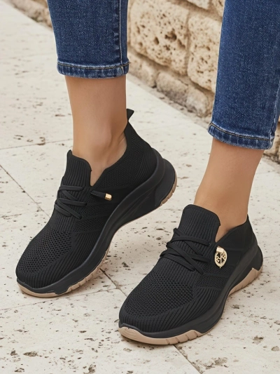 Royalfashion Chaussures de sport en tissu à enfiler pour femme Teletta