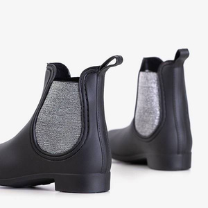 OUTLET Galoches noires avec insert brillant Nela - Footwear