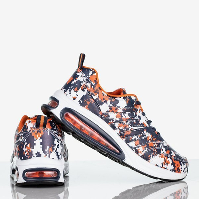 Chaussures de sport pour femmes Thalassa bleu marine et orange - Footwear