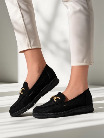 Chaussures slip-on Royalfashion pour femmes avec un bout décoratif