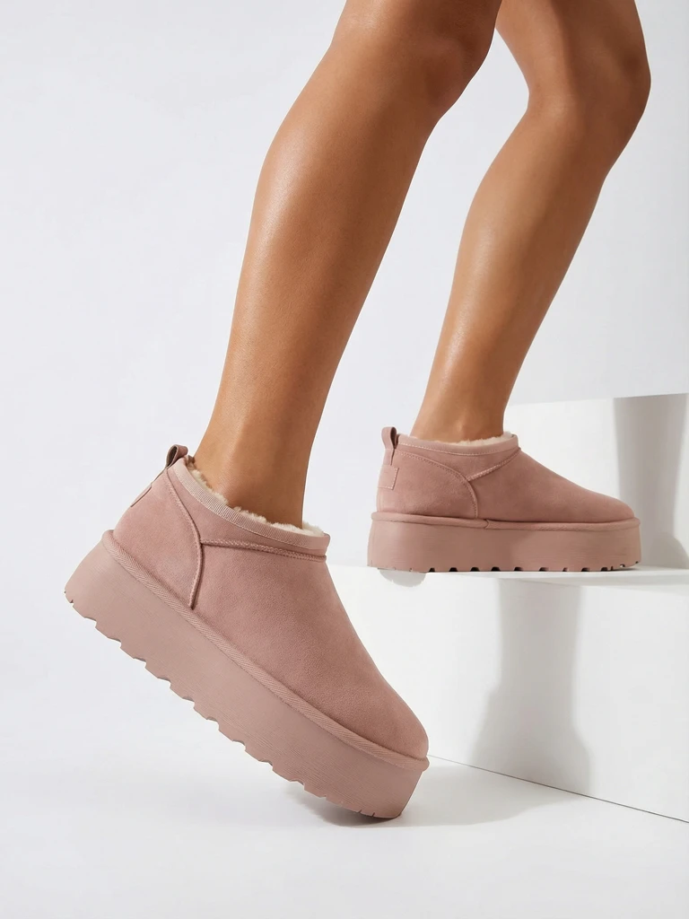 Royalfashion Bottes courtes pour femmes a'la bottes de neige Ozozi