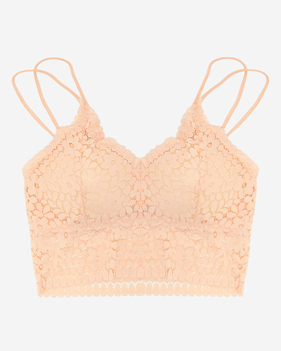 Brassière femme dentelle poudrée - Sous-vêtements