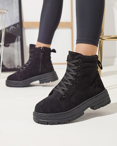 Bottes de trappeur isolées pour femmes en colozre noir Tivica - Footwear
