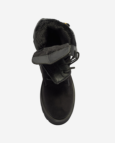 Bottines compensées noires Jeanne - Chaussures