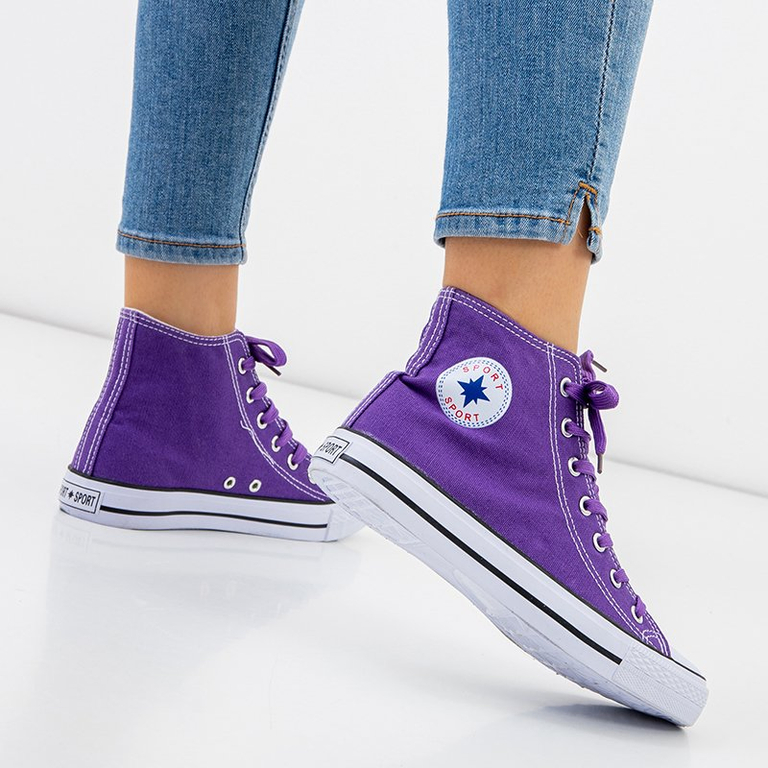 Baskets montantes violettes pour femmes Inter - Chaussures