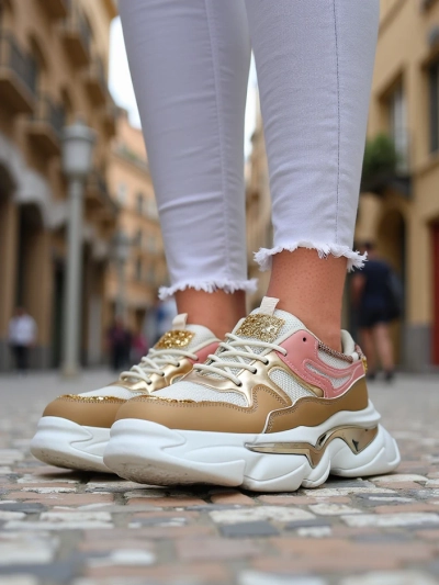 Baskets Royalfashion pour femmes sur une semelle plus épaisse Lesalli