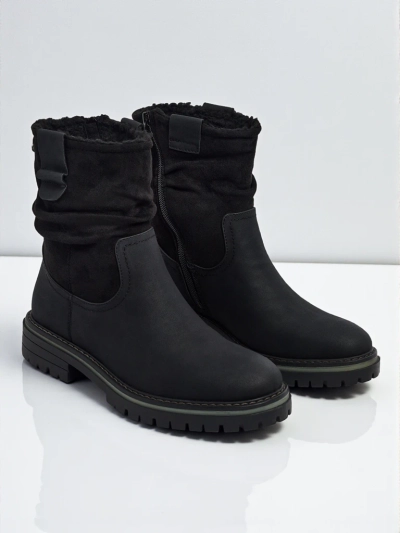 Bottines hautes pour femmes en éco-daim Liora