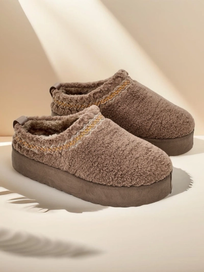 Royalfashion Bottes courtes d'hiver pour femmes Sesele