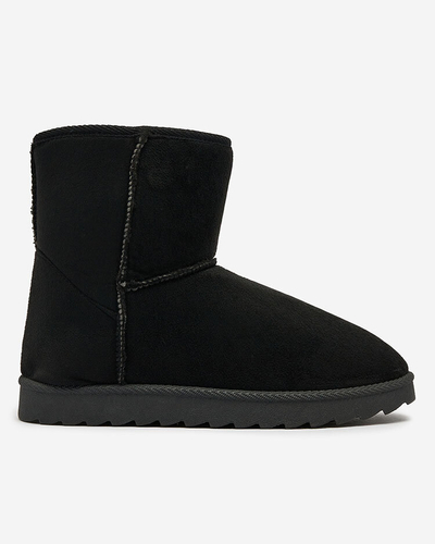 Royalfashion Bottes pour femmes a'la bottes de neige de couleur noire Aener
