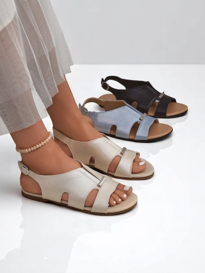 Royalfashion Sandales plates pour femmes Solea Comfort