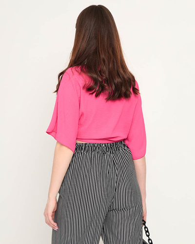 Cape courte femme rose foncé - Vêtements