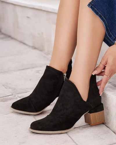 Bottes isolées noires pour femmes sur un poteau Karela marron - Chaussures