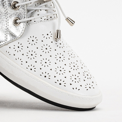 OUTLET Slip-on enfant Lonsi blanc ajouré - Chaussures