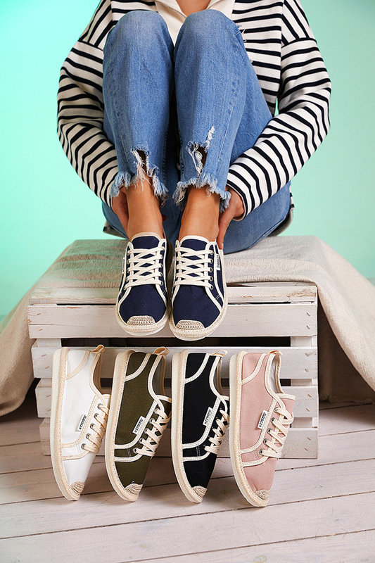 OUTLET Baskets tissées Mokida blanches femme - Footwear