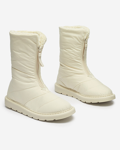 Beige chaussures pour femmes a'la bottes de neige Tirigga- Footwear