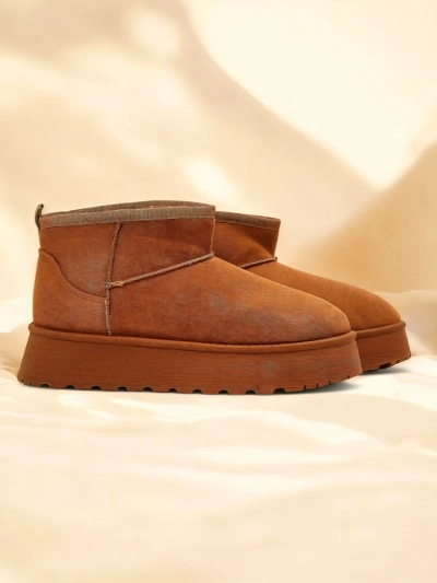 Royalfashion Chaussures courtes ressemblant à des bottes de neige pour femmes Fortesse