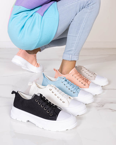 OUTLET Baskets blanches et écrues à semelle plus haute pour femme Mytiko - Footwear