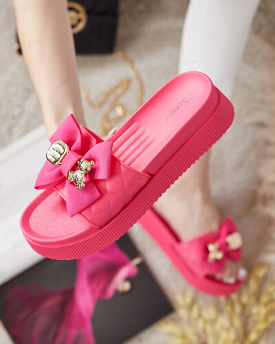 Royalfashion Tongs Lemini Bow pour femme