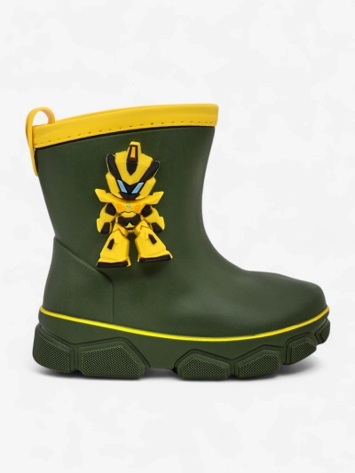Royalfashion Bottes en caoutchouc pour enfants avec robot Power Robot