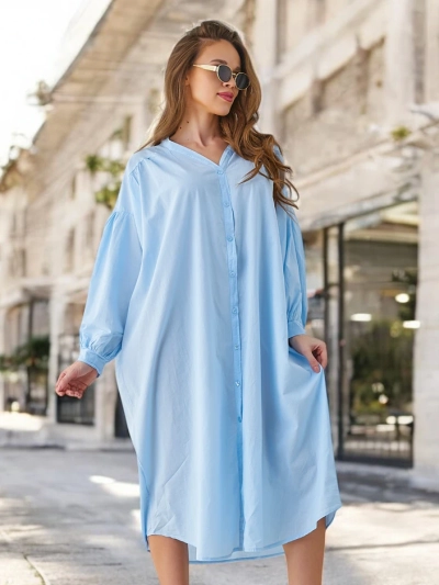 Chemise longue en coton pour femmes Royalfashion a'la robe