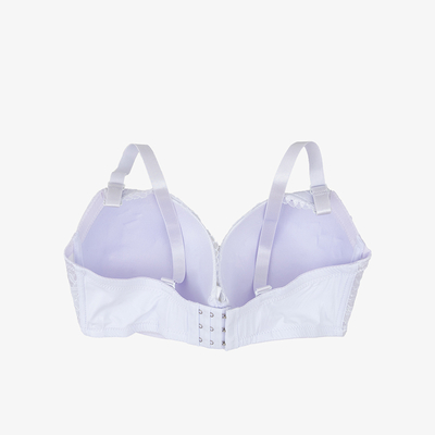 Soutien-gorge blanc avec dentelle décorative - Sous-vêtements