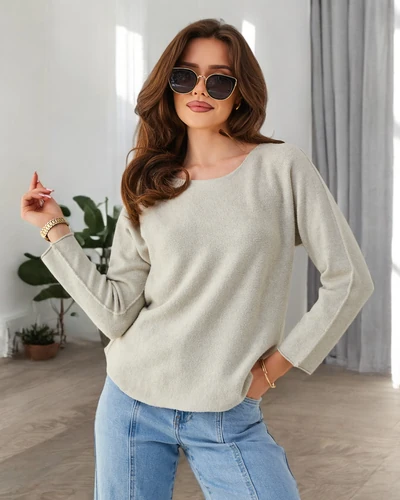 Royalfashion Pull féminin en viscose fin