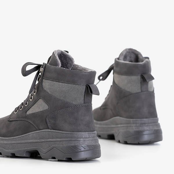 Bottes de neige femme Nevesa à lacets gris foncé - Footwear