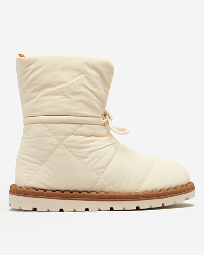 Royalfashion Bottes de neige à enfiler pour femme en beige Nevonsis