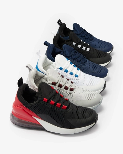 OUTLET Chaussures de sport pour femmes noires avec empiècement rouge Neterika - Footwear