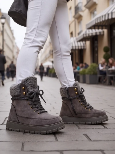 Royalfashion Bottes de neige pour femmes Bomion