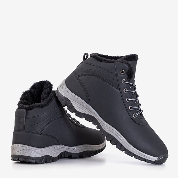 Chaussures de randonnée isolées noires pour hommes à semelle grise Radomirio - Footwear