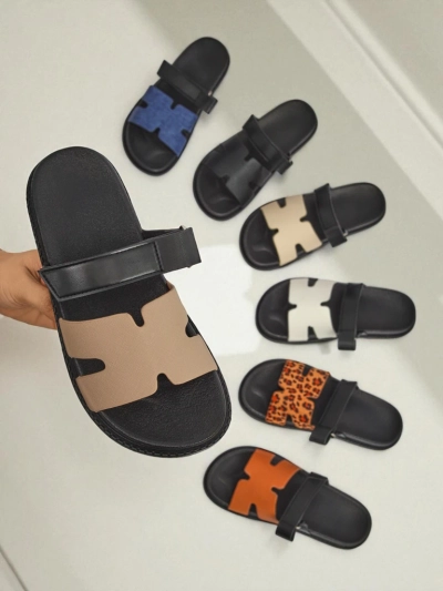 Royalfashion Sandales en éco-cuir pour femmes FlexiComfi